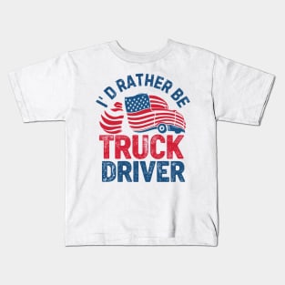 Truck-driver Kids T-Shirt